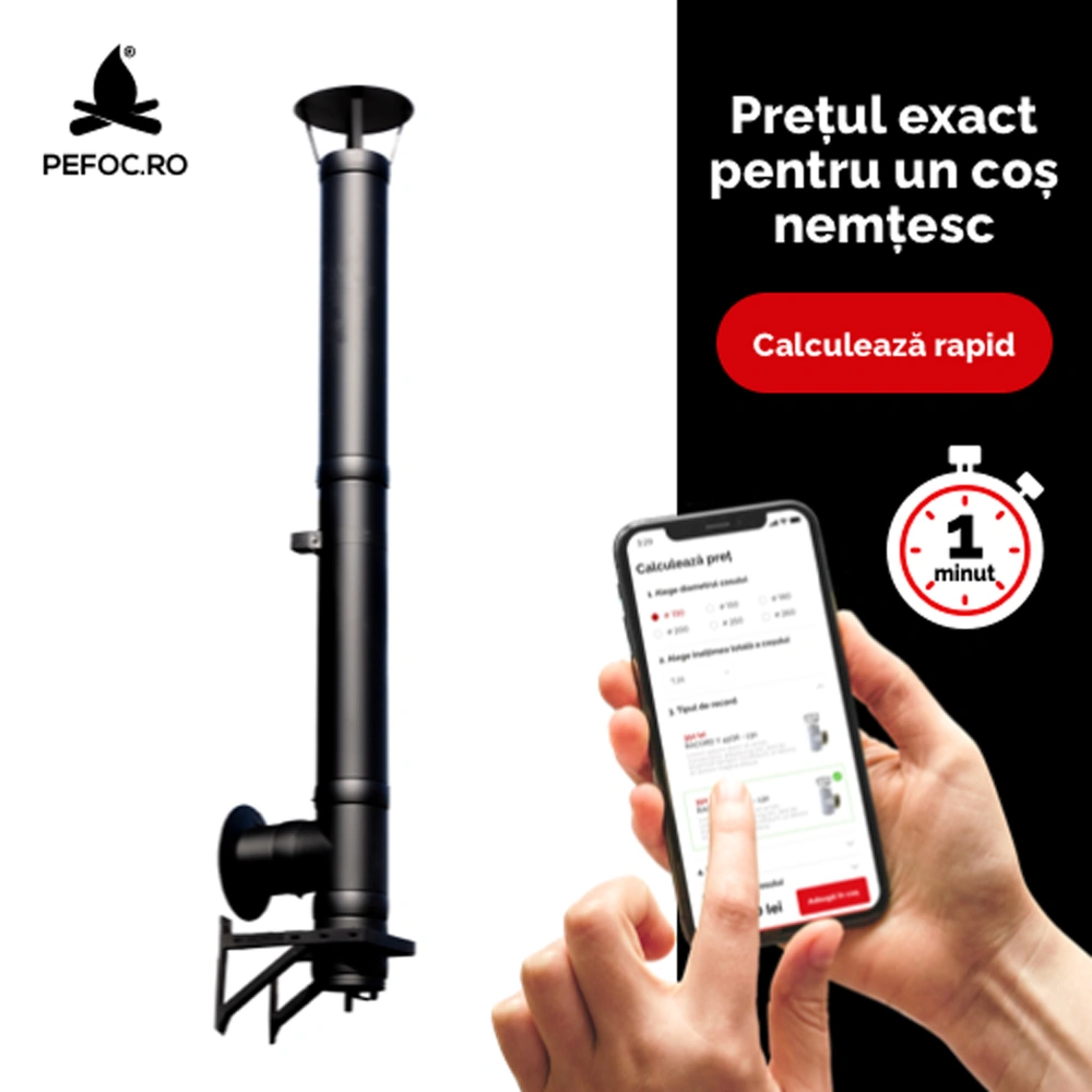 Calculator pret cos de fum inox